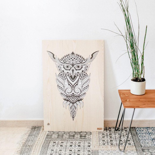 An-Owl White Painting