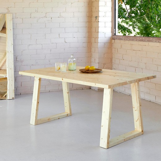 Guane Natural Straight Edge Table