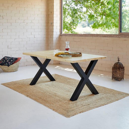 Ibagué Natural Straight Edge Table
