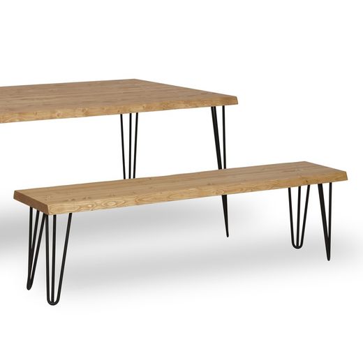 Tanaru Bench Irregular Edge Oak