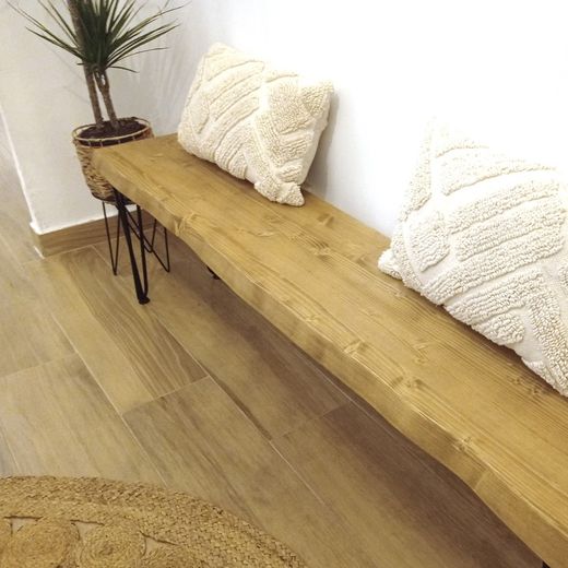 Tanaru Bench Irregular Edge Oak