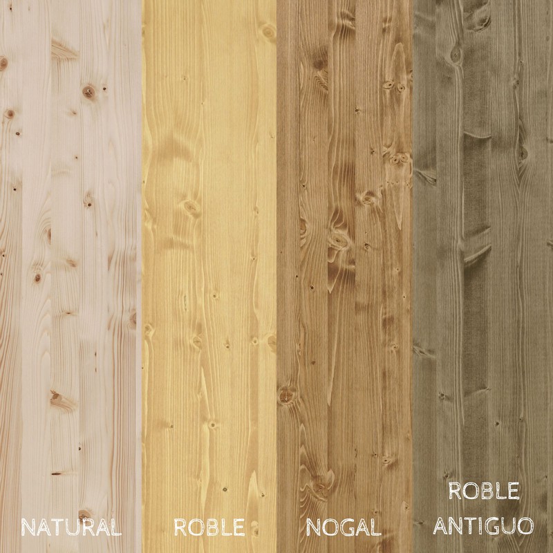 Peana de madera Rectangular Roble Nogal, serie 10810