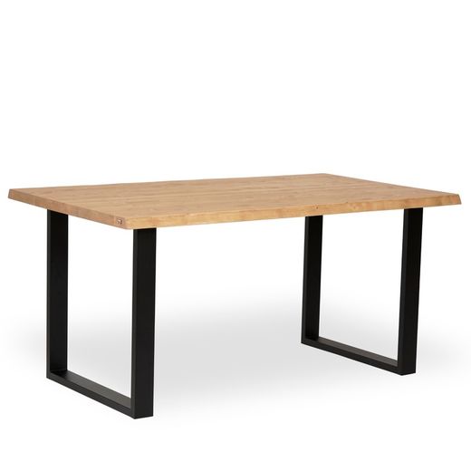Ica Oak Table with Irregular Edge
