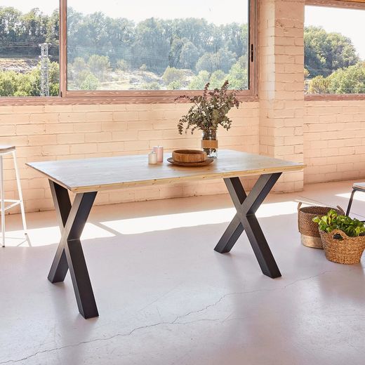 Mesa Maku Natural de Canto Biselado